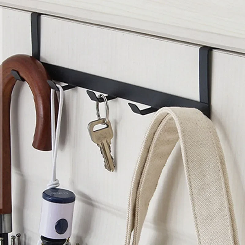 

5 Door Hooks Storage Organizers Coat Hat Towel Hanger Door Hooks Keys Towel Storage Rack Home Storage Accessories