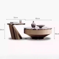 Aesthetic Storage Coffee Table – Antique-Inspired Living Room Side Table, Light Luxury Clear Lounge Furniture Mesas Bajas - Image 6