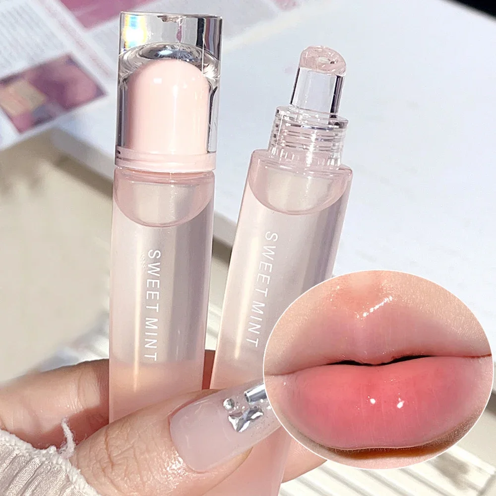 Transparent Mirror Lip Oil Glass Lip Gloss Lasting Moisturizing Colorless Tint Lips Plumper Lipgloss Korean Makeup Cosmetics lip gloss lip makeup lip glaze lip tint lip oil lip stain lip lacquer lip plumper