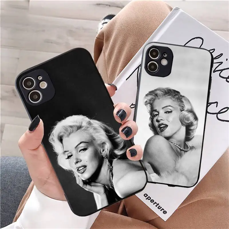 Чехол для телефона с Мэрилин Монро iphone 12 11 13 7 8 6 s plus x xs xr pro max mini shell |