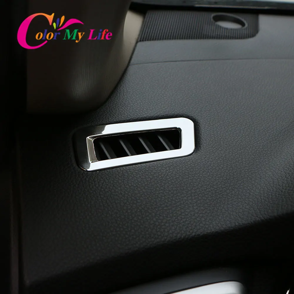 Car Air Conditioning Vent Outlet Cover Trim Sticker for Nissan X-trail Xtrail Rogue T32 2014-Qashqai J11 LHD Accessories with car air conditioner trim air conditioner trim air vents cover car moulding decoration interior moulding trim strip car styling stickers