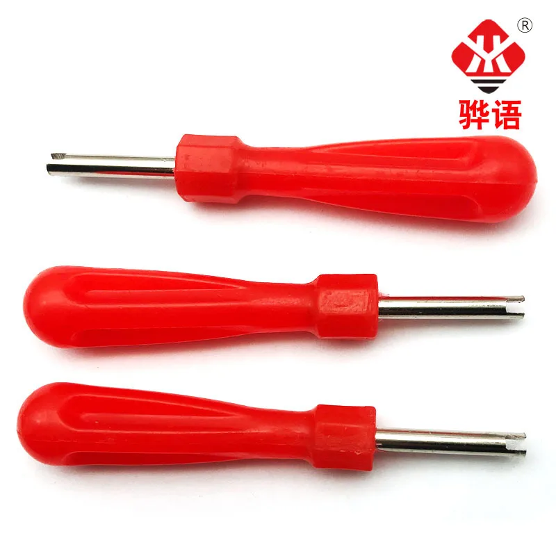 Auto Car Bicycle Slotted Handle Tire Valve Stem Core Remover Screwdriver Tire Repair Install Tool Car-styling Accessories