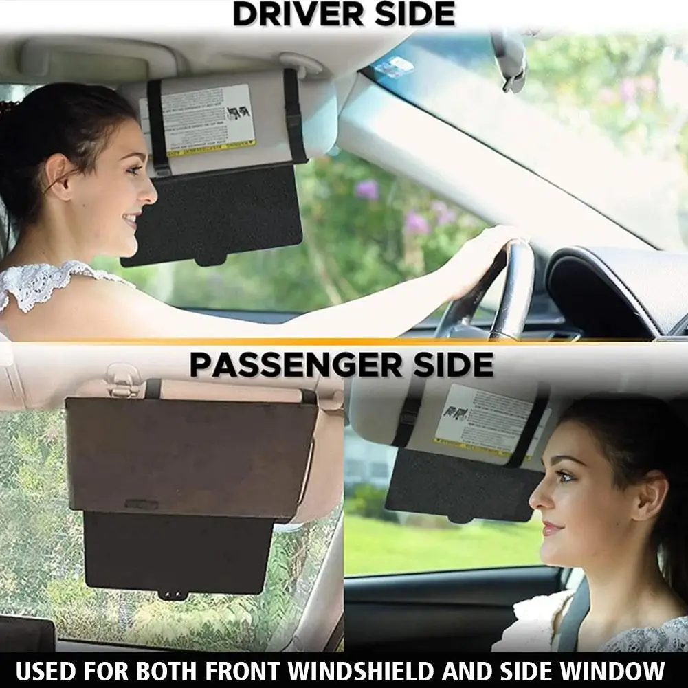 Car Visor Extension Extender Shield Front Side Casement Shade Anti