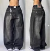 American Y2K New Street Popular Spot Straight Jeans Women Harajuku Hip Hop Punk Mopping Wide-leg Pants Couple Casual Loose Jeans 4