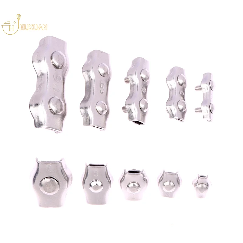 

Регулируемый зажим для троса из нержавеющей стали 316, зажим с одним/двумя зажимами, зажим для кабеля, зажим для крепления троса, зажим для фиксации троса