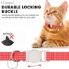 AirTag Cat Collar, Reflective Air Tag Kitten Collar with Bell and Airtags Holder Breakaway Safety Buckle for Girl Boy Cats 4