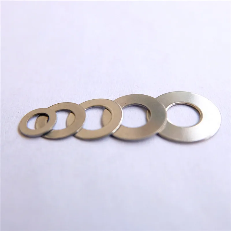 Outdoor Knife Main Shaft 420C Plus Hard Stainless Steel Flat Gasket Folding Knife Gasket Accessories 50pcs/lot, folding knife accessories