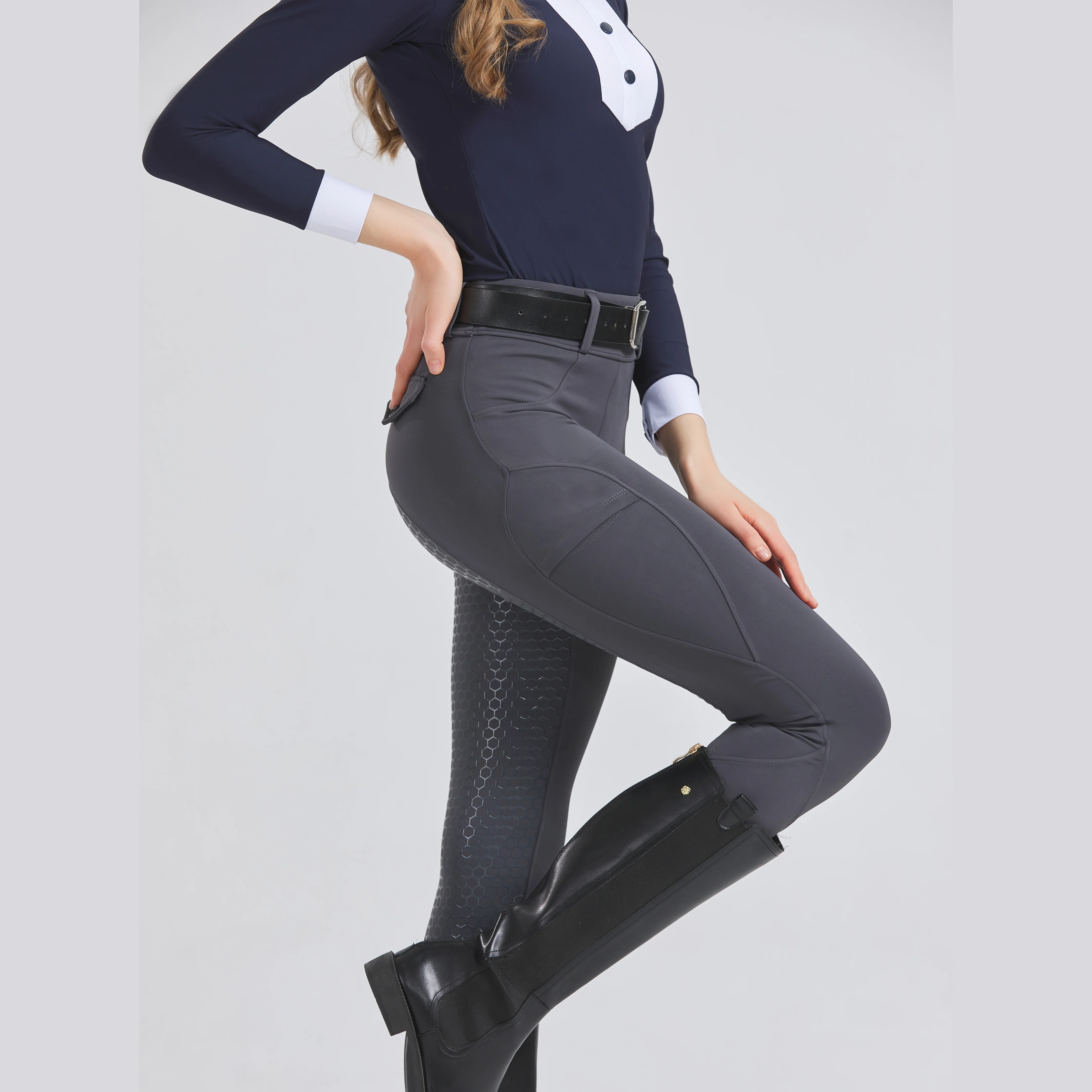 Four Seasons Breeches Women's professional equestrian sports pants riding silicone anti-slip pants wear-resistant high-elastic t 5