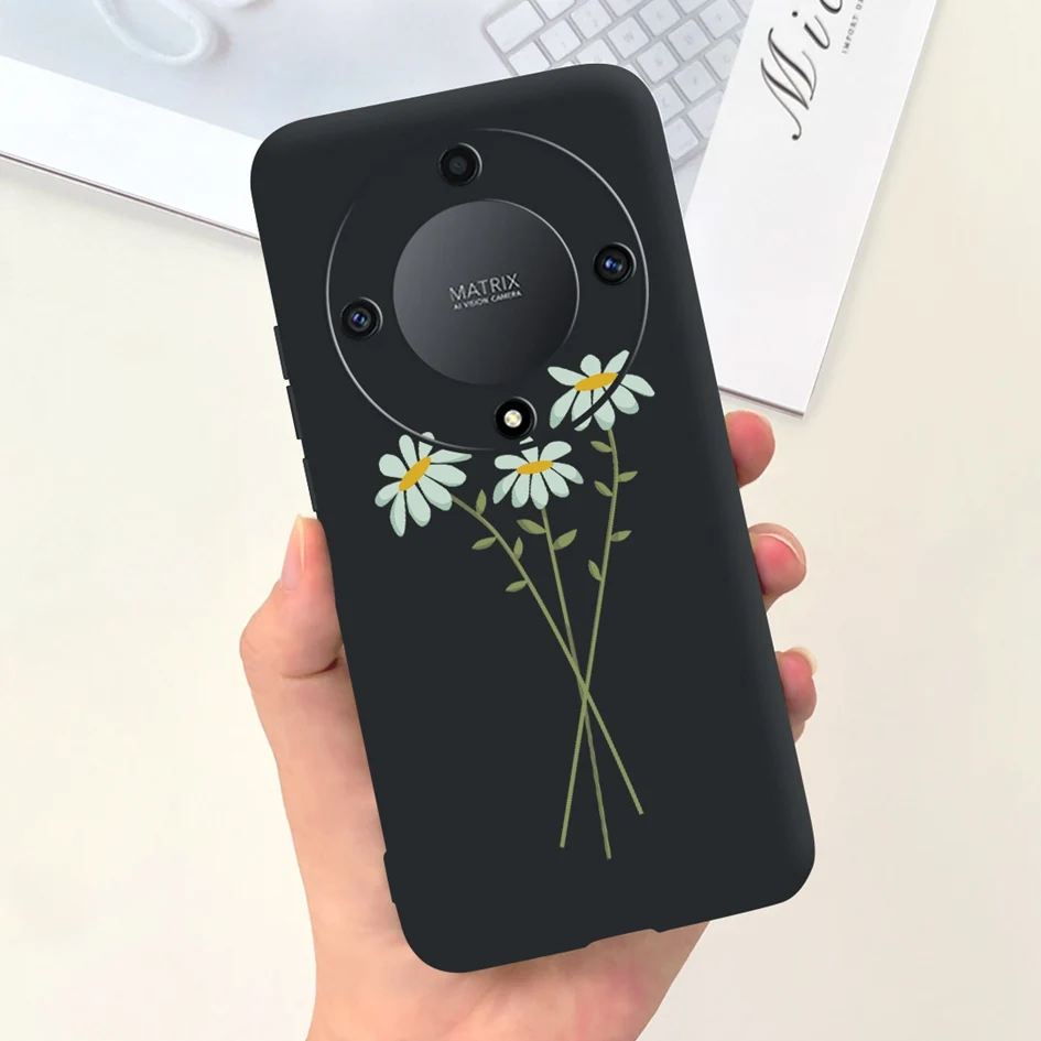 Lovely Cartoon Flower Slim Soft Silicone Phone Case Cover