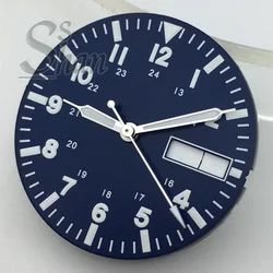Green Luminous Dial with Weekly Date Window for Replacement Parts - 29mm (2)