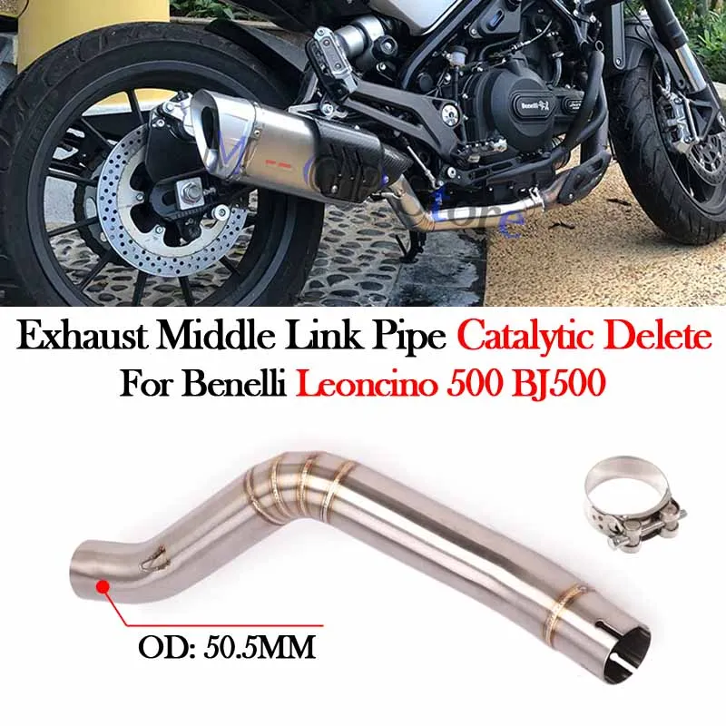 SlipOnForBenelliLeoncino500TRAILBJ500BJ500MotorcycleExhaust