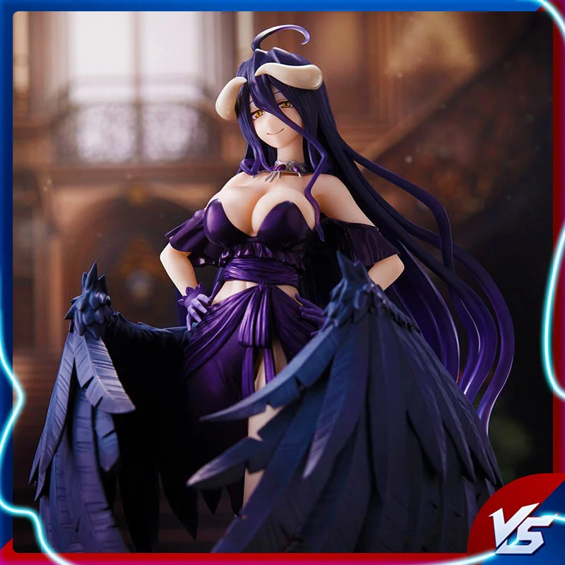

[Genshin Impact] Original Overlord Anime Figures Fashion Albedo Black Dress 20Cm Pvc Model Taito Animation Collection Scenic