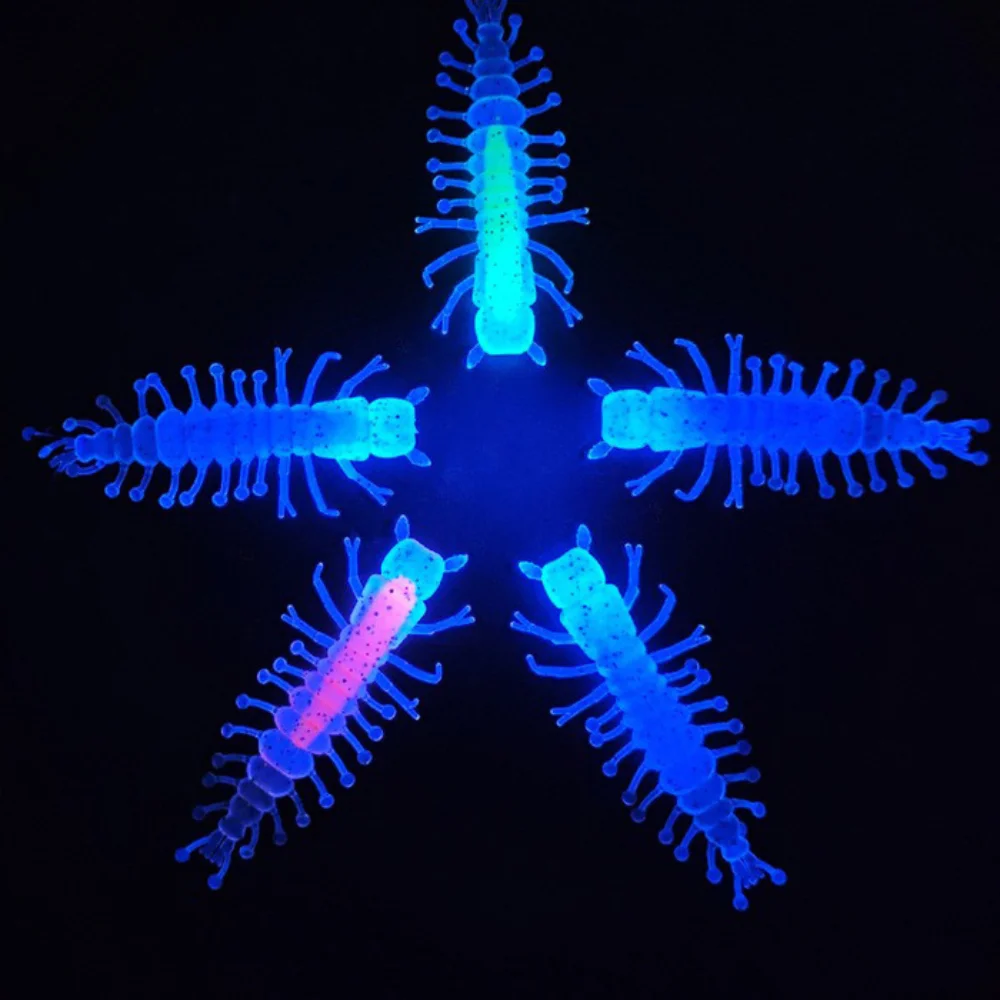 

Silicone Soft Insect Fishing Bait NEW Centipede Multi legged Insect Soft Lures 1.7g 6cm Wobblers Worms Fish Lure for Fishing