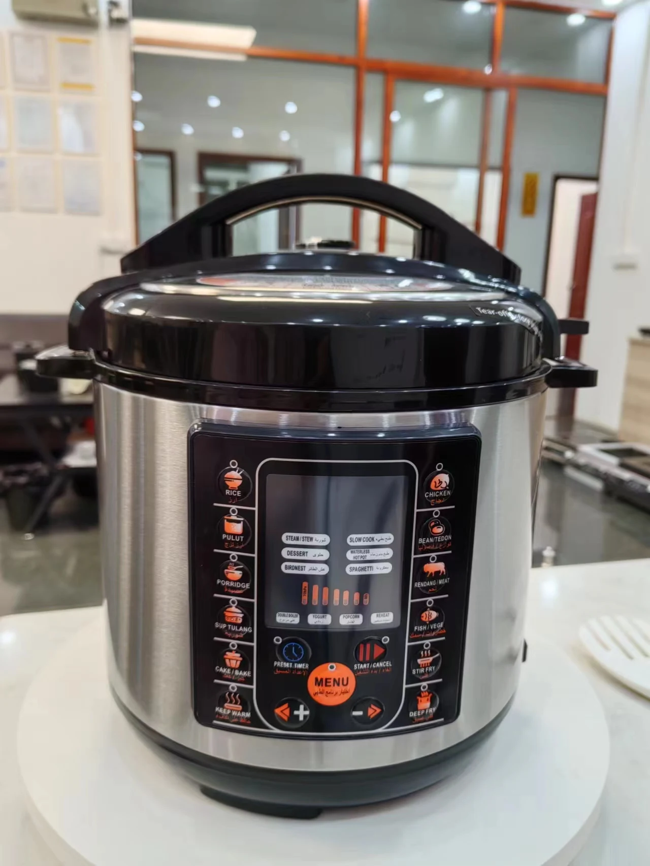 Cookingware Electric Pressure Cooker Rice Cooker 12L Big Size Double Coating Aluminum Pot With Two Steamers With CE CB RoHS