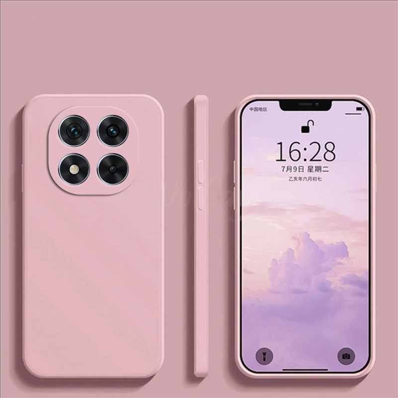 ل Xiaomi POCO X7 حافظة السائل سيليكون عادي المطاط...