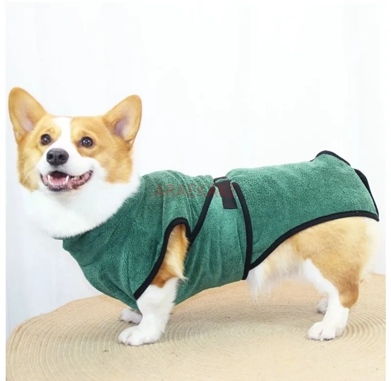 Pet bathrobe, dog bathrobe, bath towel, super large and super absorbent, quick drying towel for cat bathing, suitable for bathin