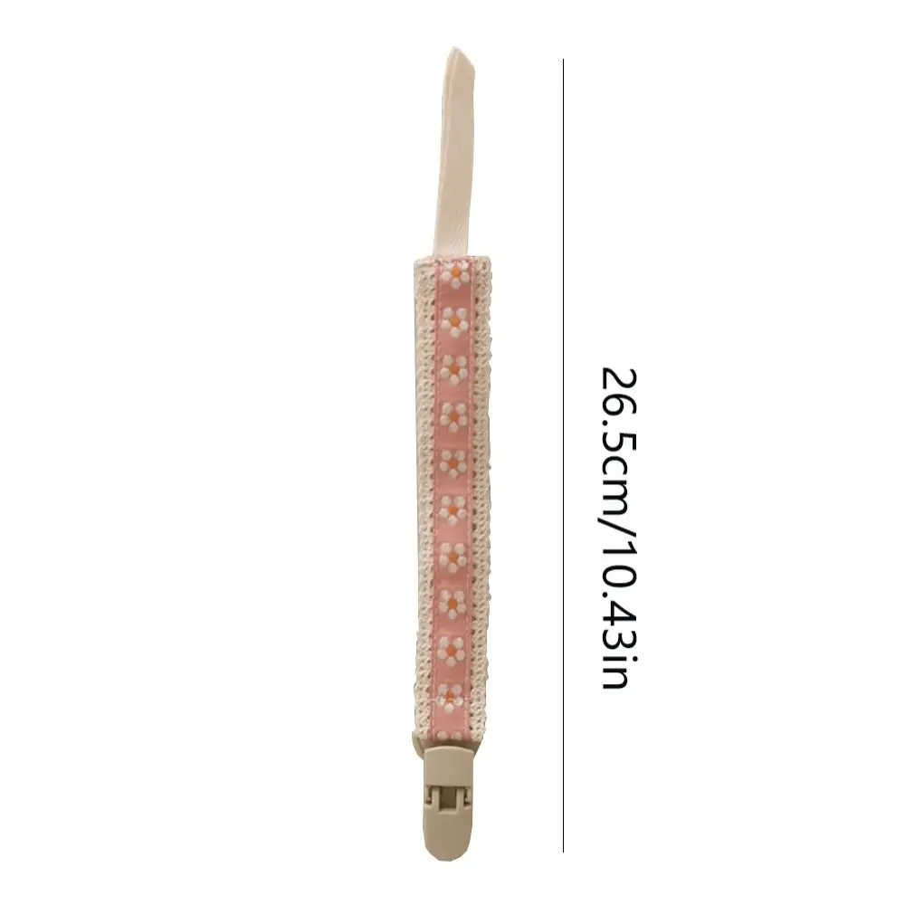 Ethnic Style Baby Cloth Pacifier Chain Adjustable Embroidery Floral Soother Holder Dummy Clips Teether Toys Straps