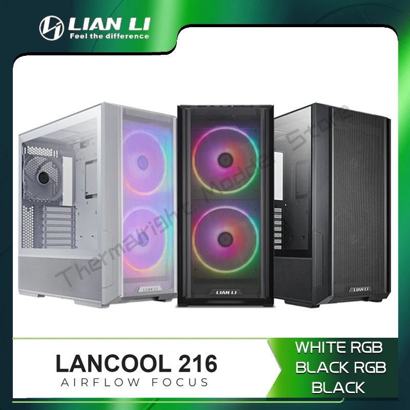 Lancool 216 Atx Case Rgb Supporto Fai Da Te Rtx 4080 4090 Schede Video, E-Atx Case Pc Gaming Raffreddamento Ad Acqua