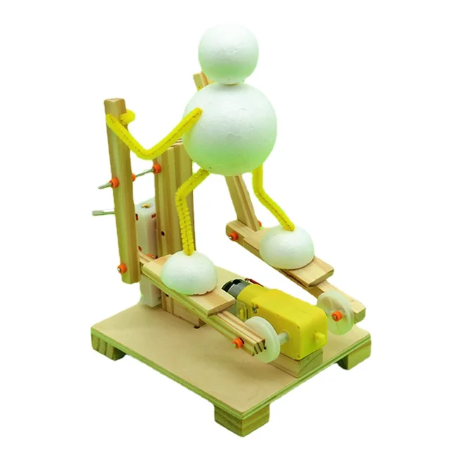 DIY Electric Running Robot Kids Science Discovery Toys STEM Education Physics Experiment Kit School handwork Project Art Craft 1