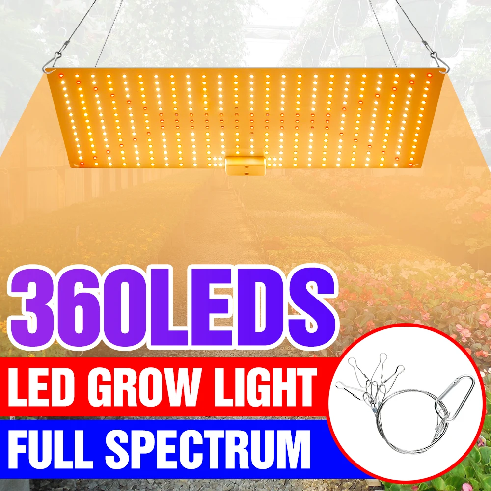 200W LED Panel Plant Grow Light Full Spectrum Quantum Board Greenhouse Vegetable Flower Seeds Hydroponic Cultivation Growth Lamp