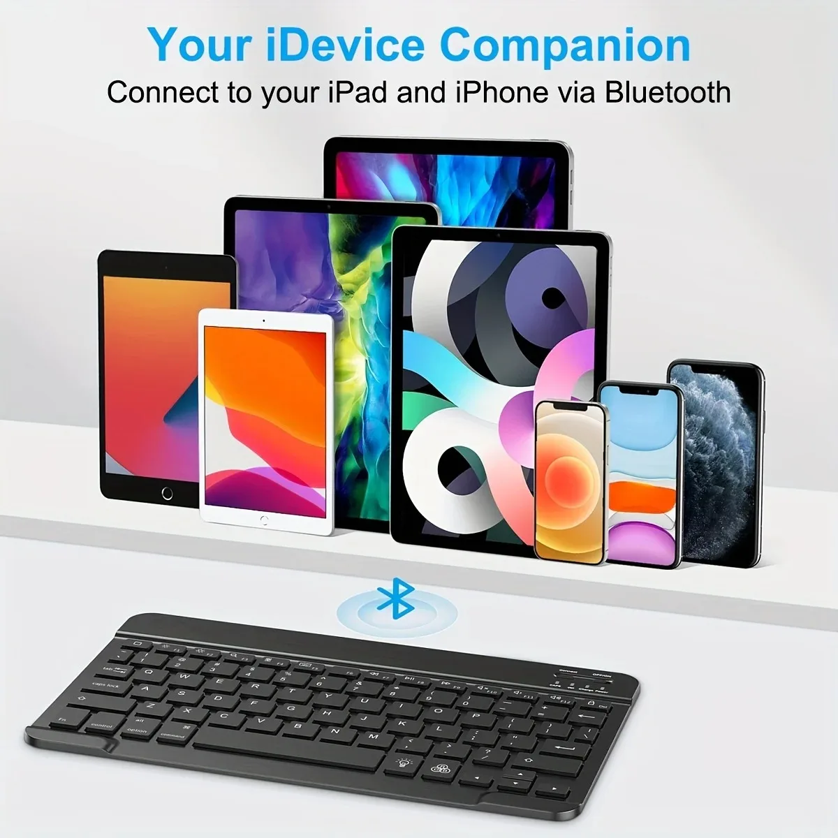 Bluetooth-compatible Keyboard for Android IOS Windows Slim Mini Wireless Keyboard for PC iPad Tablet Phone bluetooth keyboard wireless mechanical keyboard mechanical keyboard