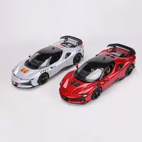 ⁦مجسم سيارة فيراري SF90 XX سترادالي بوراجو بطول 26 سم | Bburago Ferrari SF90 XX Stradale Diecast Metal Car Model 26cm⁩ - الصورة ⁦2⁩