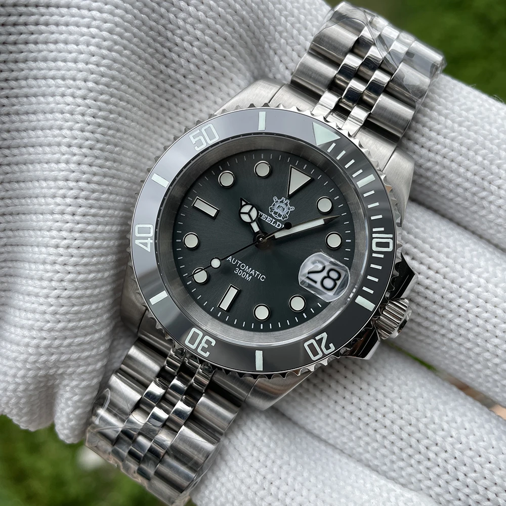 Водонепроницаемые механические часы STEELDIVE SD1953 с керамической рамкой и сапфировым стеклом