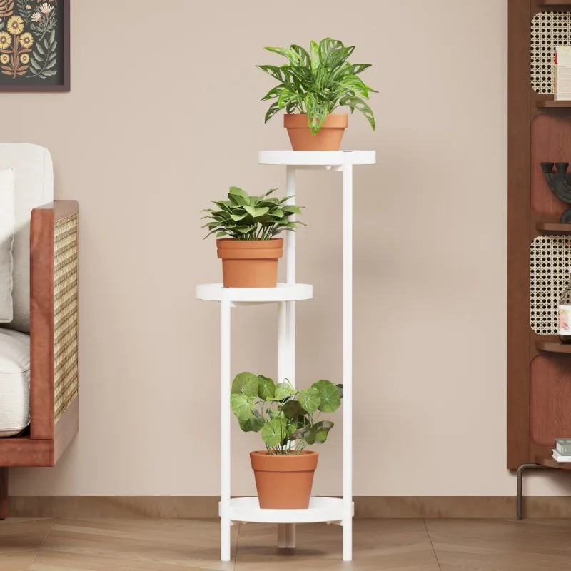 Nordic Foldable Iron Flower Rack Light Luxury Simple Plant Rack Multi Layer Floor Standing Green Rose Flower in Living Room