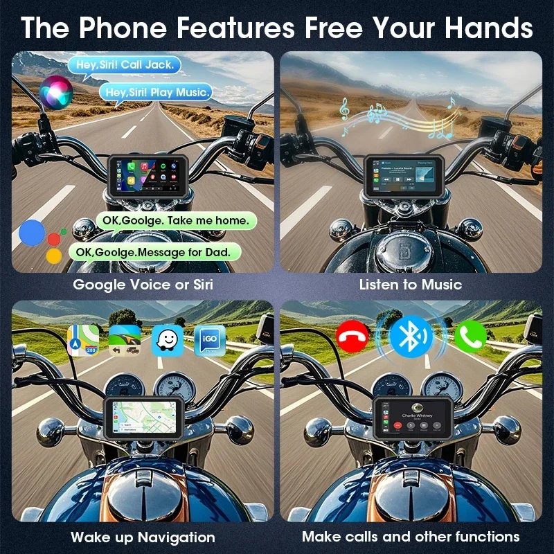 Motorcycle Car Play Display Screen 5