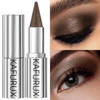 1pc Waterproof Brown Eyeshadow Sticks Long Lasting High Pigmented Shimmer Glitter Natural Eye Shadow Pencil Crayon Makeup Gifts 4