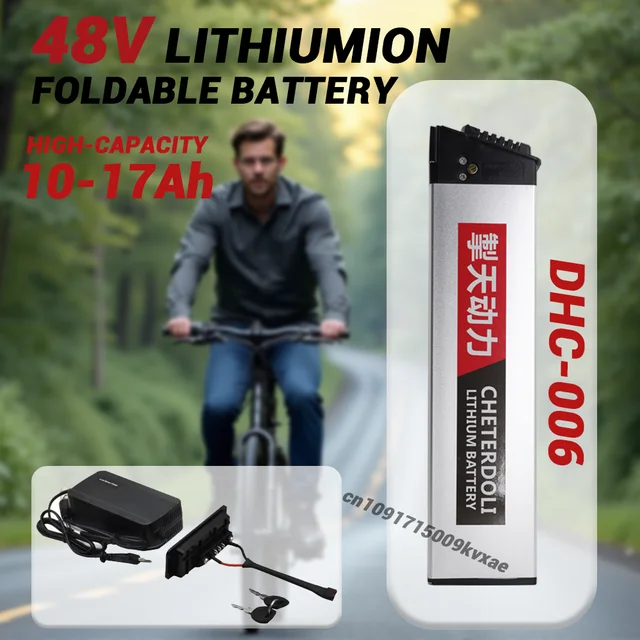 LAFLY X3 X5 JINGHMA R7 R5 batterie 48V 20Ah 14Ah 10Ah DCH 006 Batteries pour 1000w 800w 750w E vélo batterie intégrée DCH-006 1