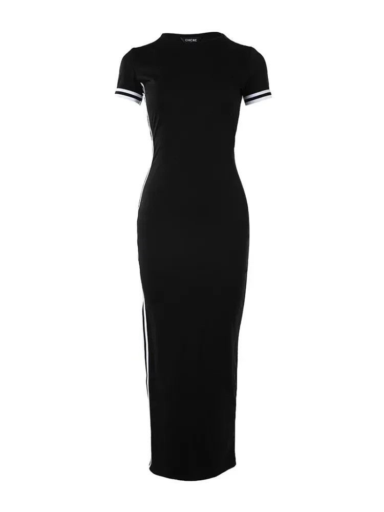 オールインワン・サロペット Off-White Black Viscose Blend Dress Sleeveless crepe dress, black | Sportmax