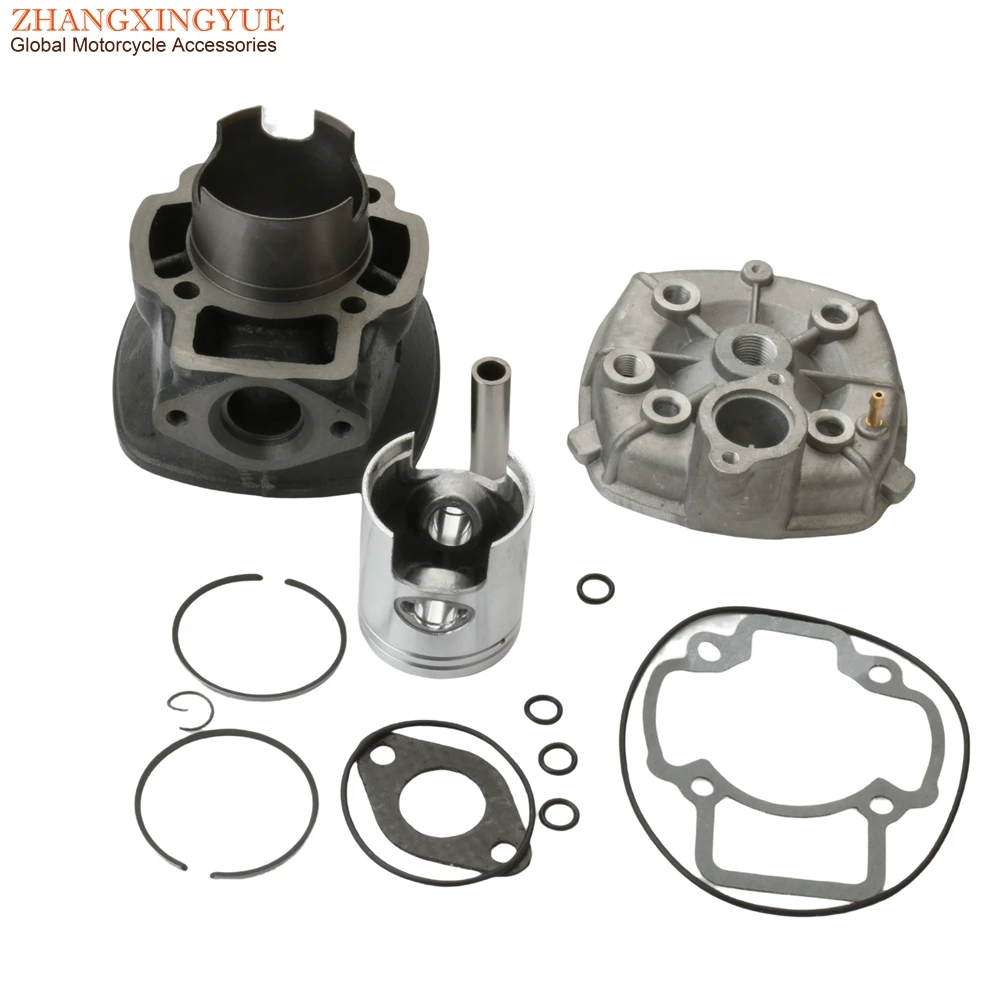 Scooter 70Cc Kit Cilindro Big Bore E Testa Per Gilera Dna 50 Runner 50Cc Lc 2-Stroke 47 Millimetri 12 Millimetri