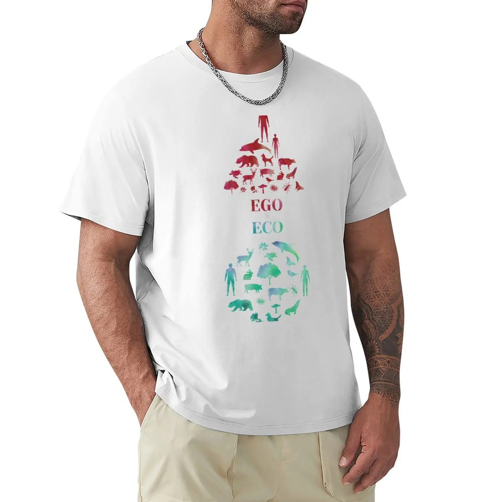 

ego vs eco, ecosystem, eco network, galaxy network T-Shirt cute tops animal prinfor boys new edition mens clothes
