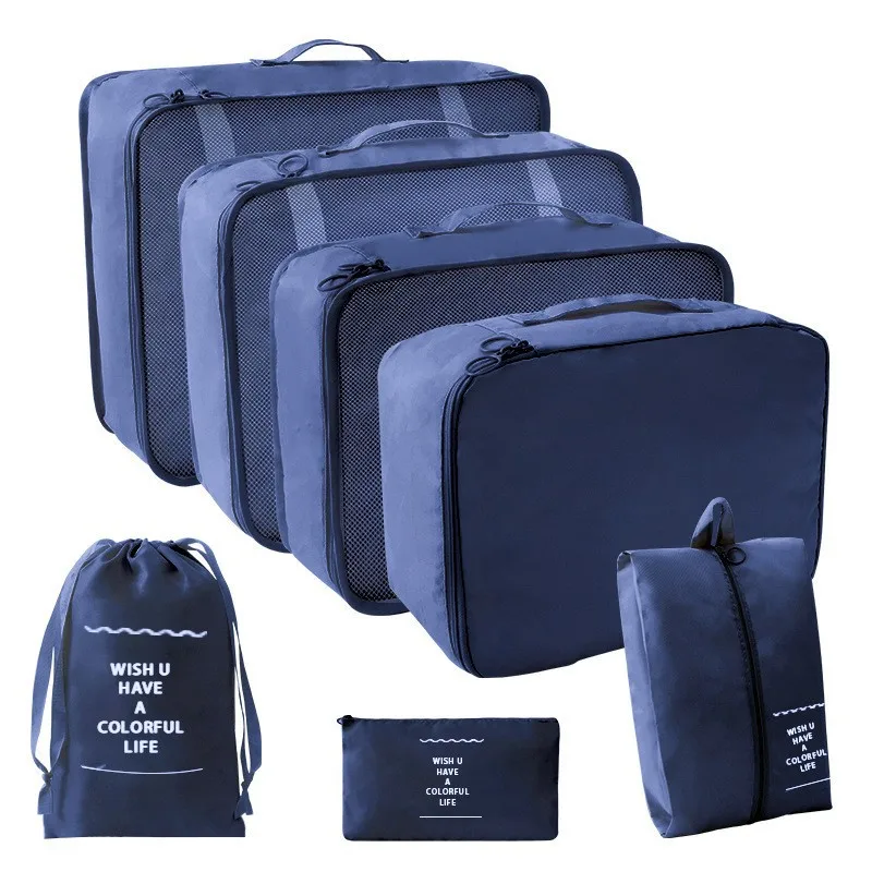 Travel Organizer Set: 7-Piece Packing Cubes and Storage Bags