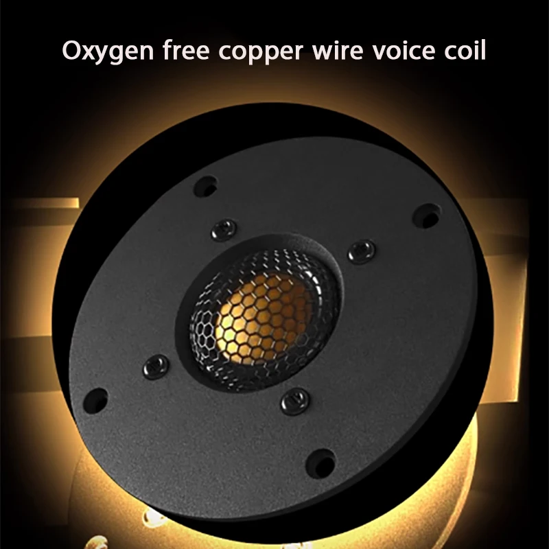 4 Inch Tweeter Speaker 30W 8Ohm Aluminium Alloy Panel Imported Beryllium Copper Wire Edge Film Loudspeaker AOSIBAO