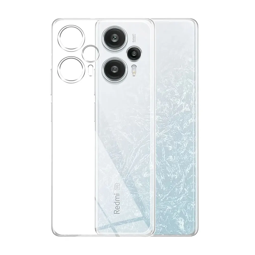 Ultra-Clear Soft Silicone Phone Case - Transparent Back Cover for Xiaomi Poco F5 & F5 Pro