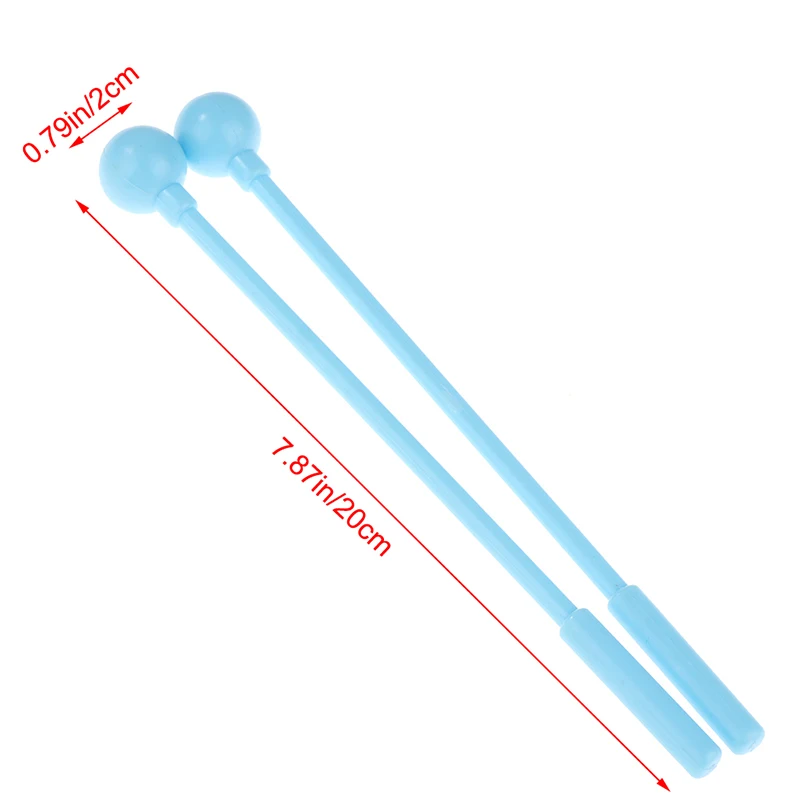 2Pcs Percussion Drum Sticks Schlägel Drumsticks Erwachsene Kinder Stick Mallet Kunststoff Instrument kinder Spielzeug Zubehör – Detail 14