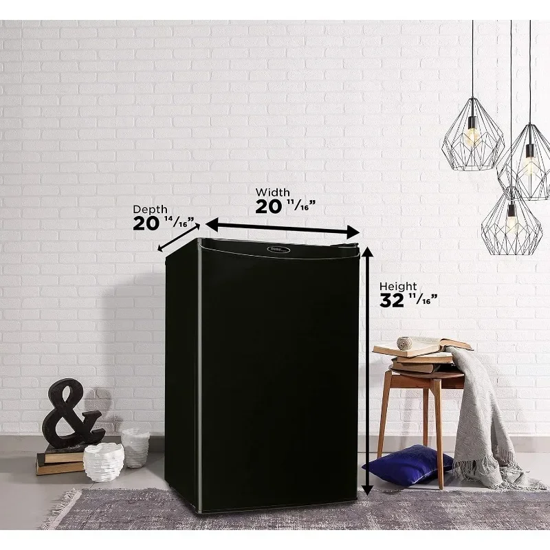 Danby Designer DAR044A4BDD-6 4.4 Cu.Ft. Mini Fridge, Compact Refrigerator for Bedroom, Living Room, Bar, Dorm E-Star in Black 3
