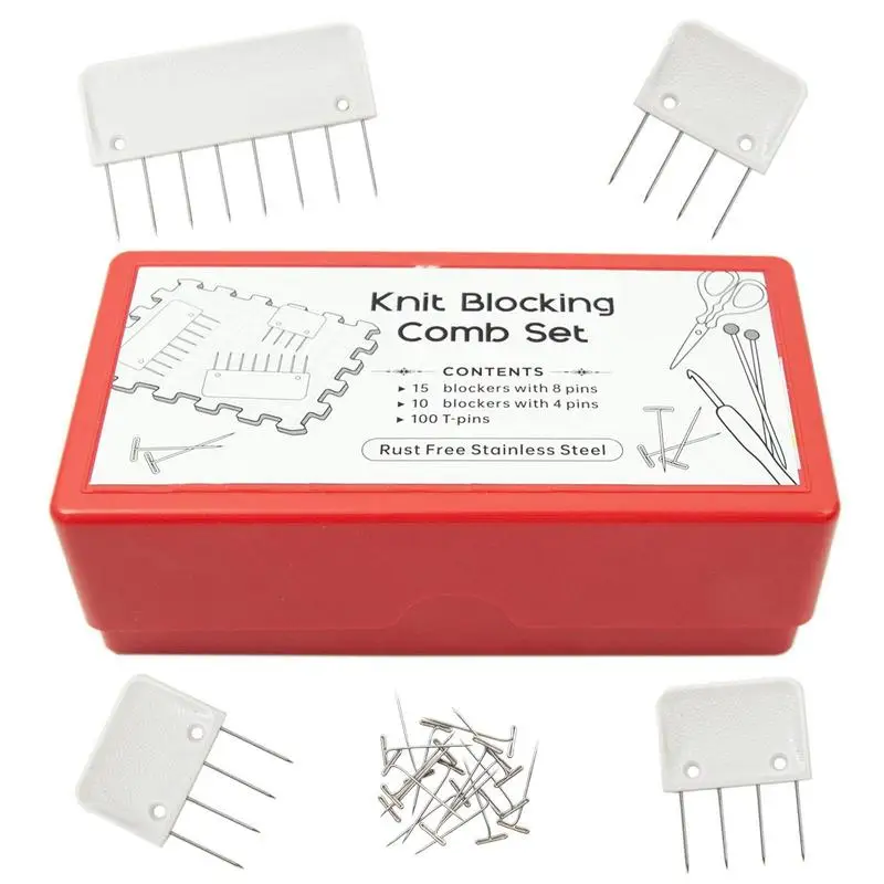 Blocking Pins Knit Blockers And Pin Kit Pins For Blocking Knitting