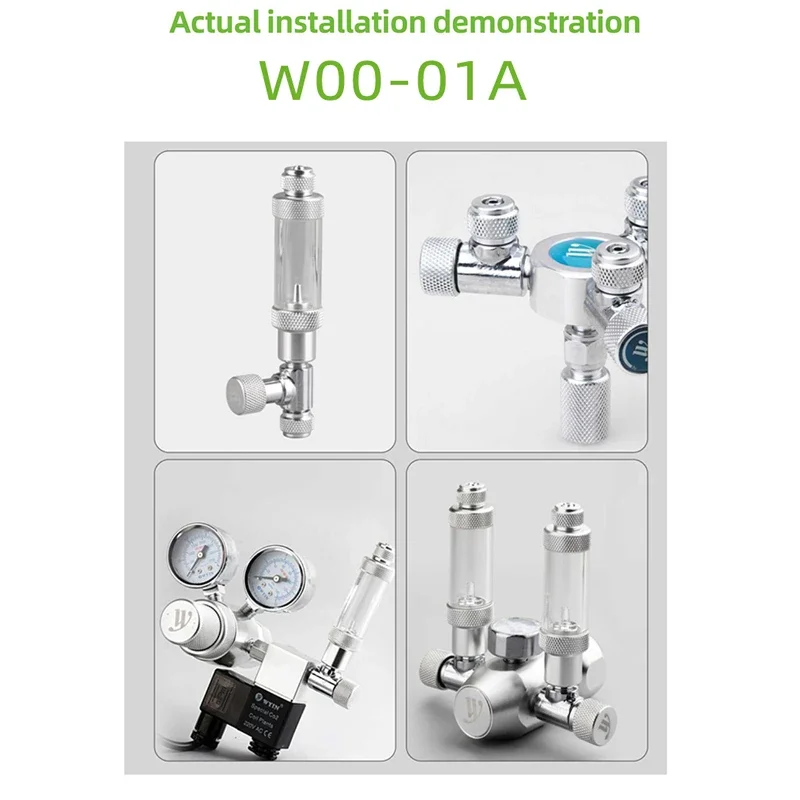ZRDR high quality needle valve regulator suit 4*6mm co2 special tube for aquarium fish tank co2 systemCarbon dioxide fine-tuning 6