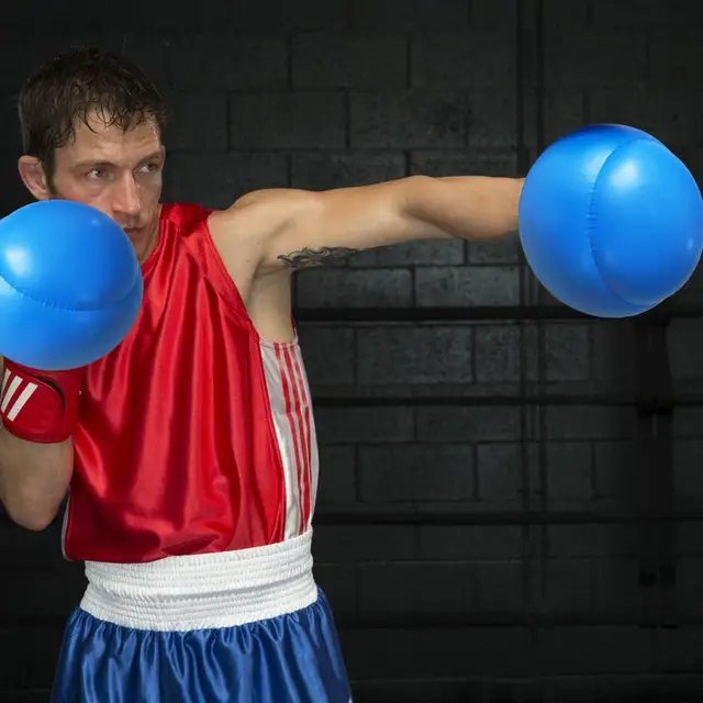 thumbnail image 2 of Blow Up Boxing Gloves, PVC Boxing Playing Mittens, Interactive Boxing Glove Balloons, Workout Punching Mittens 1 Pair For Men Adults Birthday 2 of 14