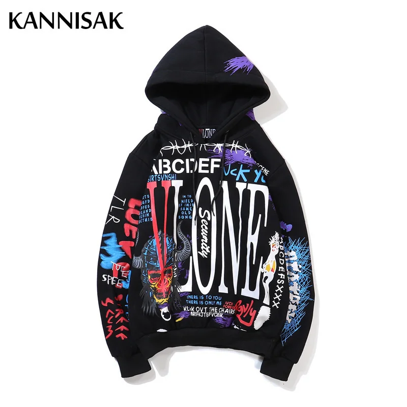 

Autumn Winter 2021 Fashion Graffiti Letter Print Hoodies Women Loose Harajuku Hip Hop Oversize Hooded Hoodie Couple Pullovers