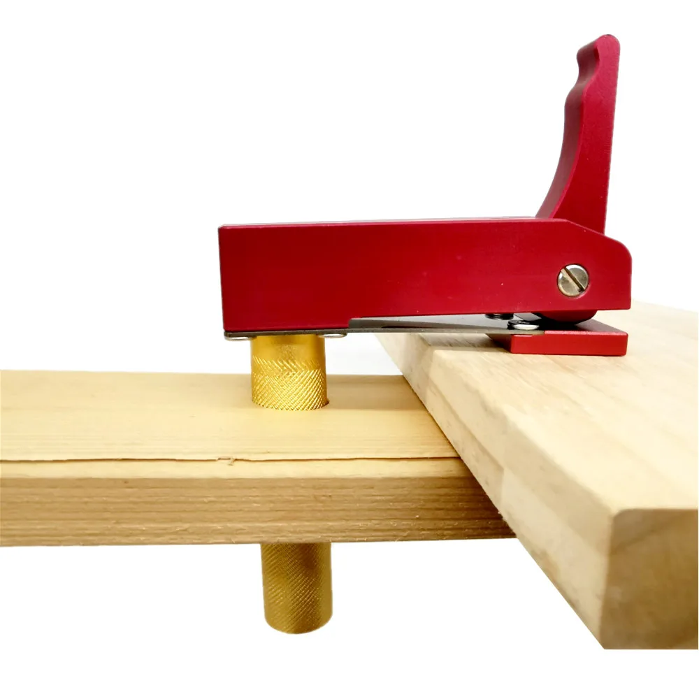 Kit Di 2 Morse Da Banco Per Falegnameria Con 4 Ganci – Fissaggio Rapido In Ottone Per Fori Da 19 Mm, Accessori Per Panca Da Lavoro