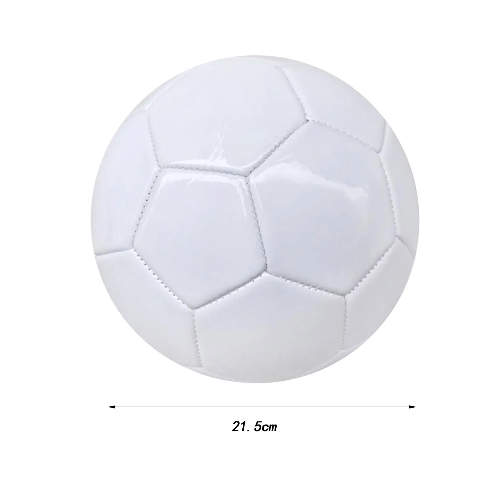 White Soccer Ball Premium Practice Game Playtime Official Match Ball for Kids