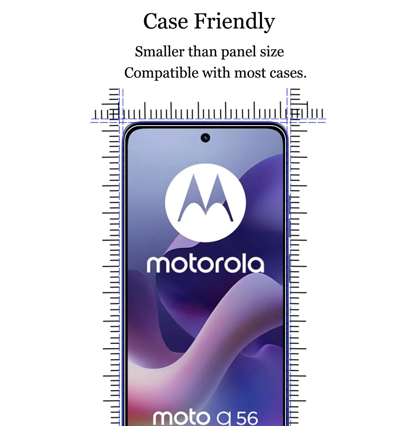 Ultra Clear 9H Tempered Glass Screen Protector - 6.72 Anti-Scratch, Case-Friendly