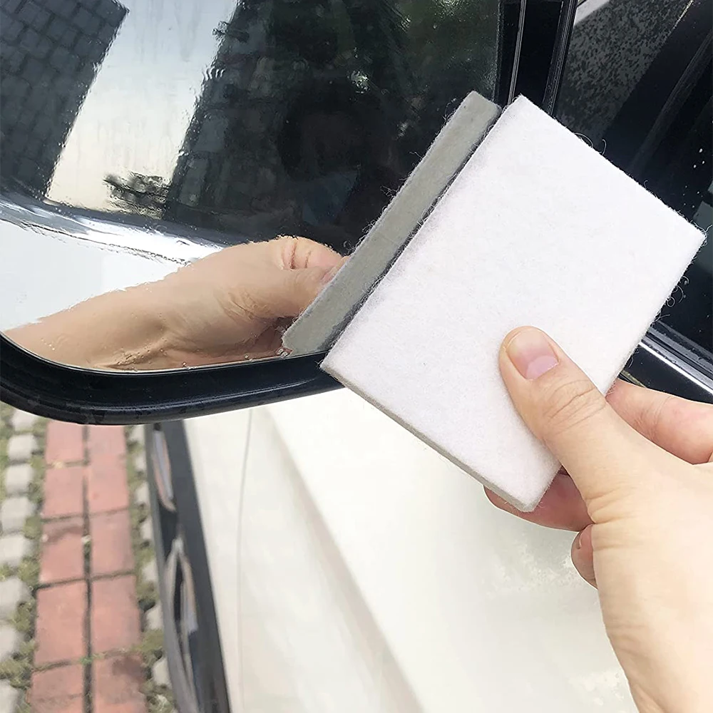 5/10pcs Carbon Fiber Wool Squeegee Vinyl Film Car Wrapping Wallpaper Old Sticker Remover Scraper Window Tint Cleaning Tool