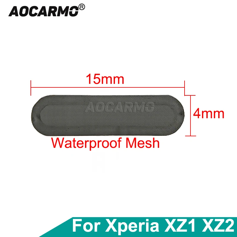 Dust Net Ear Speaker Loudspeaker Dust Mesh Grid 15x4mm Top Bottom Aocarmo With Adhesive For Sony Xperia XZ1 XZ2 Replacement Part