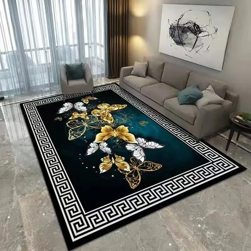 Persian carpet living room retro non slip washable mat bedroom study children's Prayer |
