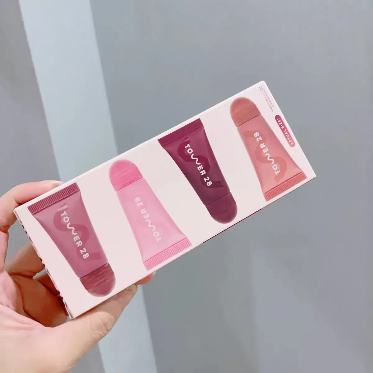 Lip Gloss Makeup Lip gloss Tower 28 Beauty Lip Softies Plumper 5g 4pcs Mini Set Liquid Lipstick Gift Box Kit Lips Cosmetics